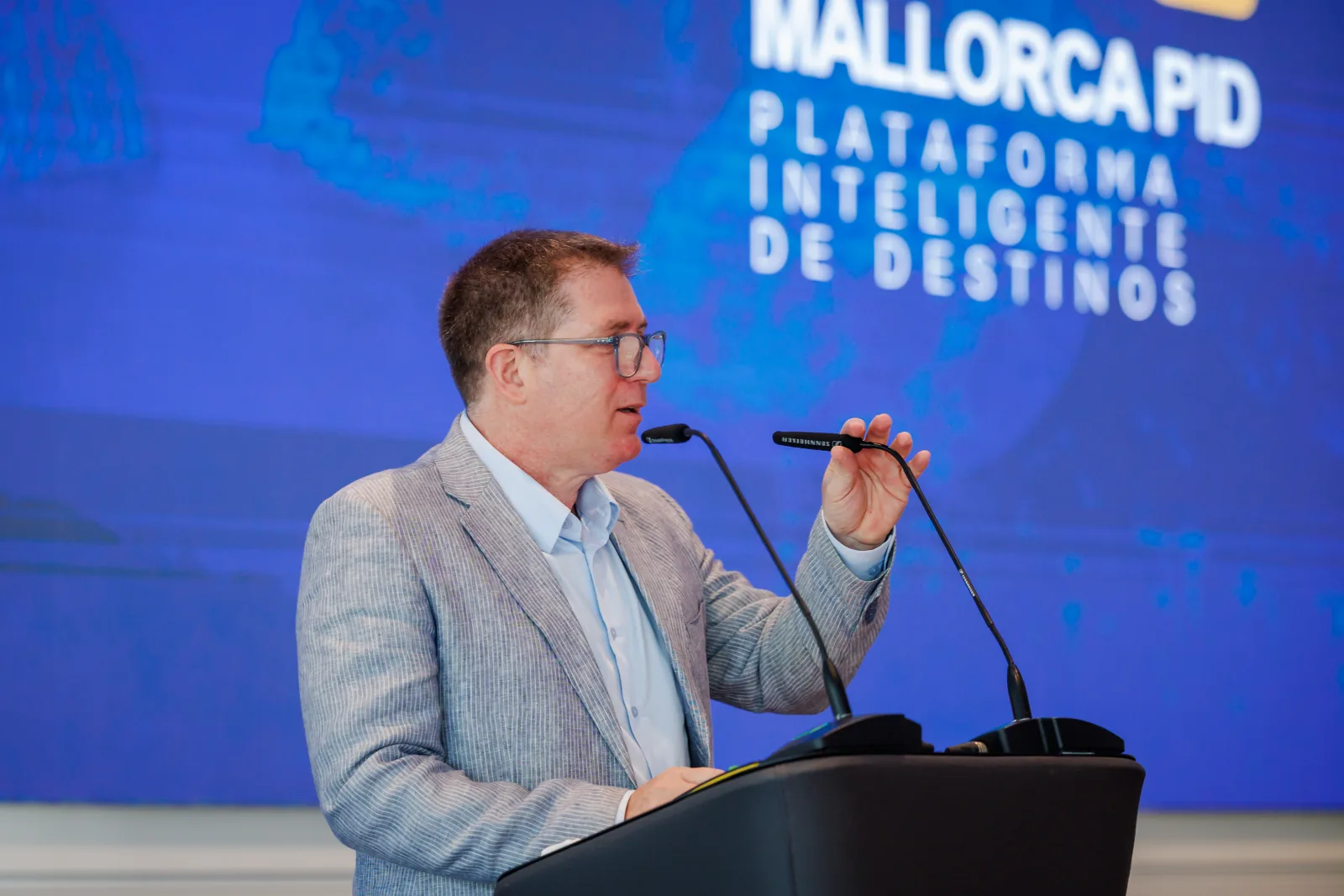 Guillem Ginard durante la apertura institucional de Mallorca PID