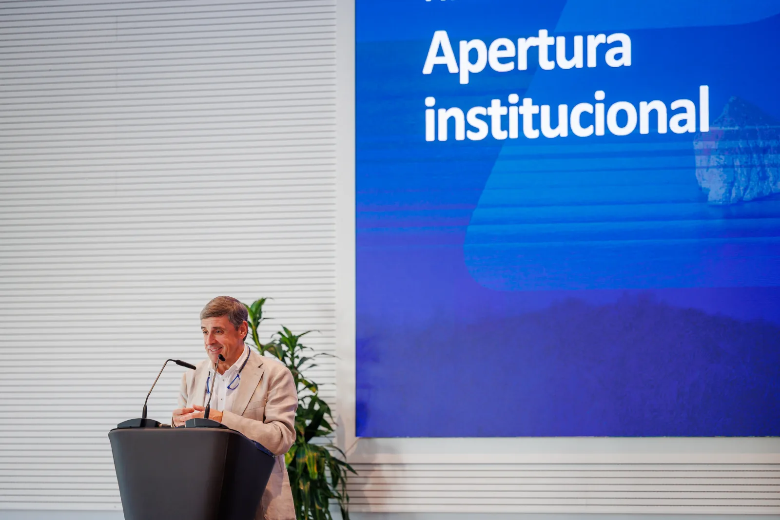 Enrique Martínez Marín en la apertura institucional de Mallorca PID